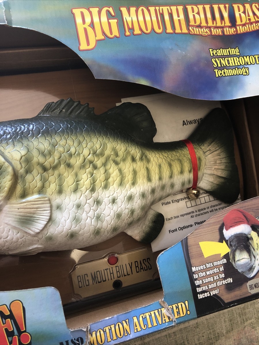 Vintage Big Mouth Billy Bass Sings 'Twas The Night Before
