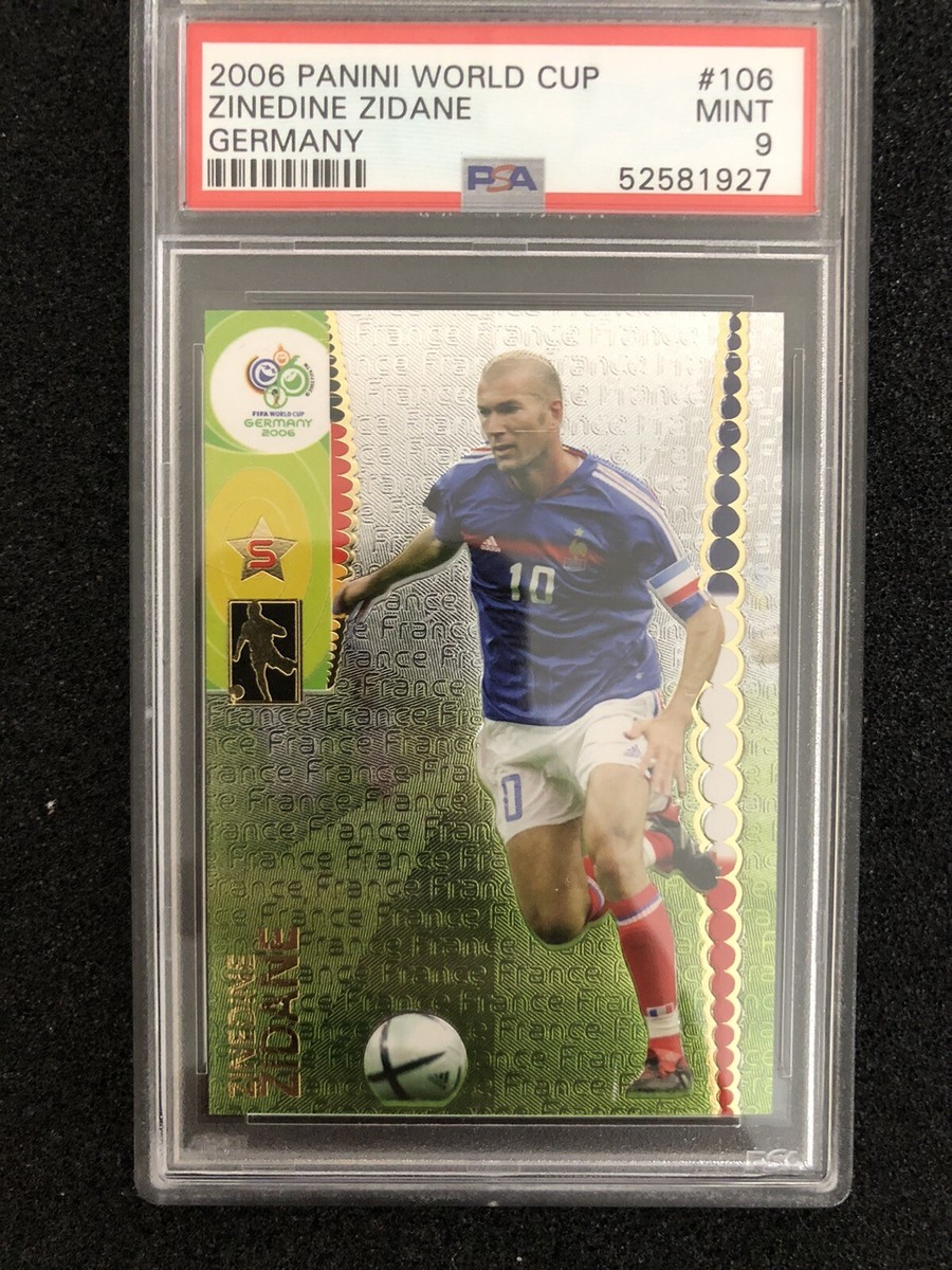 2006 Panini World Cup Germany Zinedine Zidane #106 PSA 9 France | eBay