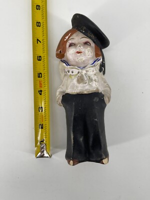 Vintage Chalkware Navy Sailor (A4R) Figurine (JSF6)1928 8 Vintage Chalkware Navy Sailor (A4R) Figurine (JSF6)1928 8