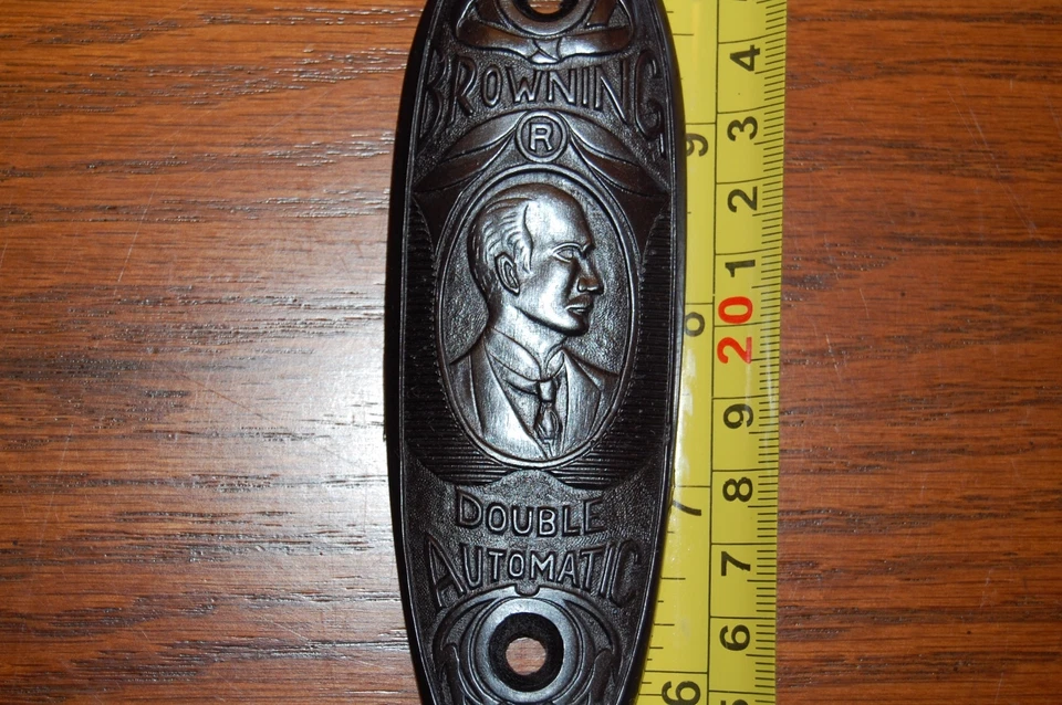 BROWNING DOUBLE AUTO ROUND KNOB BUTT PLATE #387 - Image 2 of 4