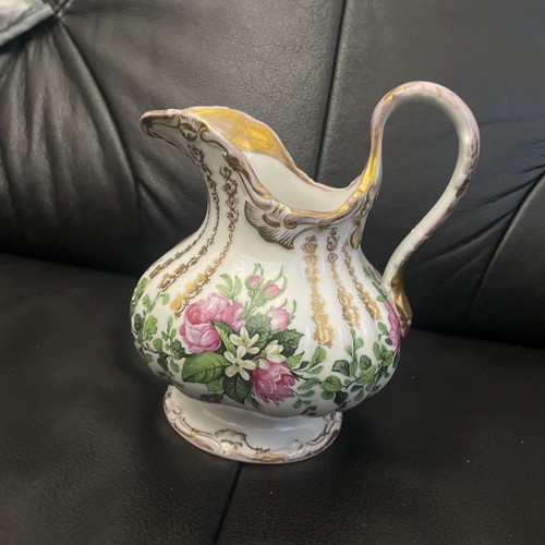 Schlesien Porzellan Kanne Von Ca 1800 Mit Interessanter Blumen Malerei - Bild 2 von 13