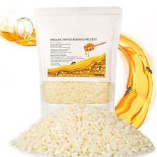 Beeswax Pellets 2LB 32 oz , 100 Organic White Bees Wax for DIY Candles, Bees
