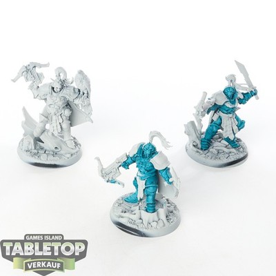 Stormcast Eternals - 3x Vanguard-Raptors With Longstrike Crossbows - teilweise b