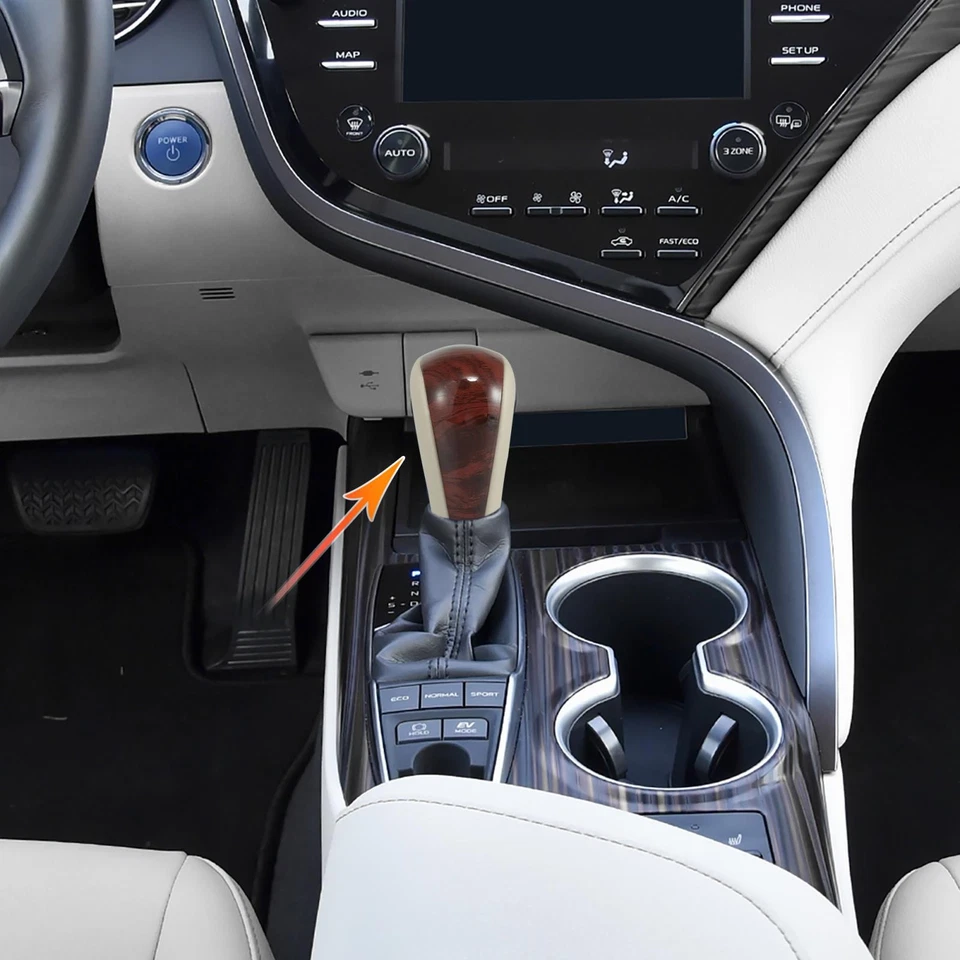 Wood Pattern Car Gear Shift Knob Gear Lever Shifter for Toyota for Lexus Beige - Image 2 of 4