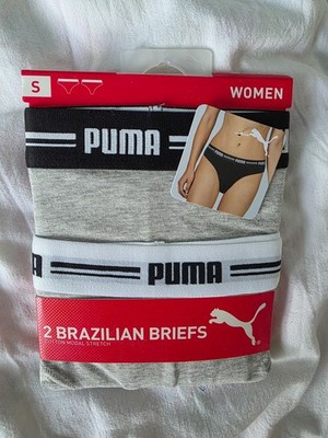 2er Pack PUMA Damen Brazilian Briefs Slips S M L XL