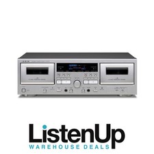TEAC W-1200 Double Cassette Deck Player W1200S - Silver