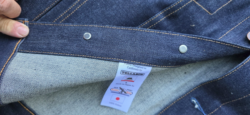 Veste en jean Tellason - Denim Selvedge 100 % coton fabriqué aux États-Unis TISSU EN JAP - Photo 7/12