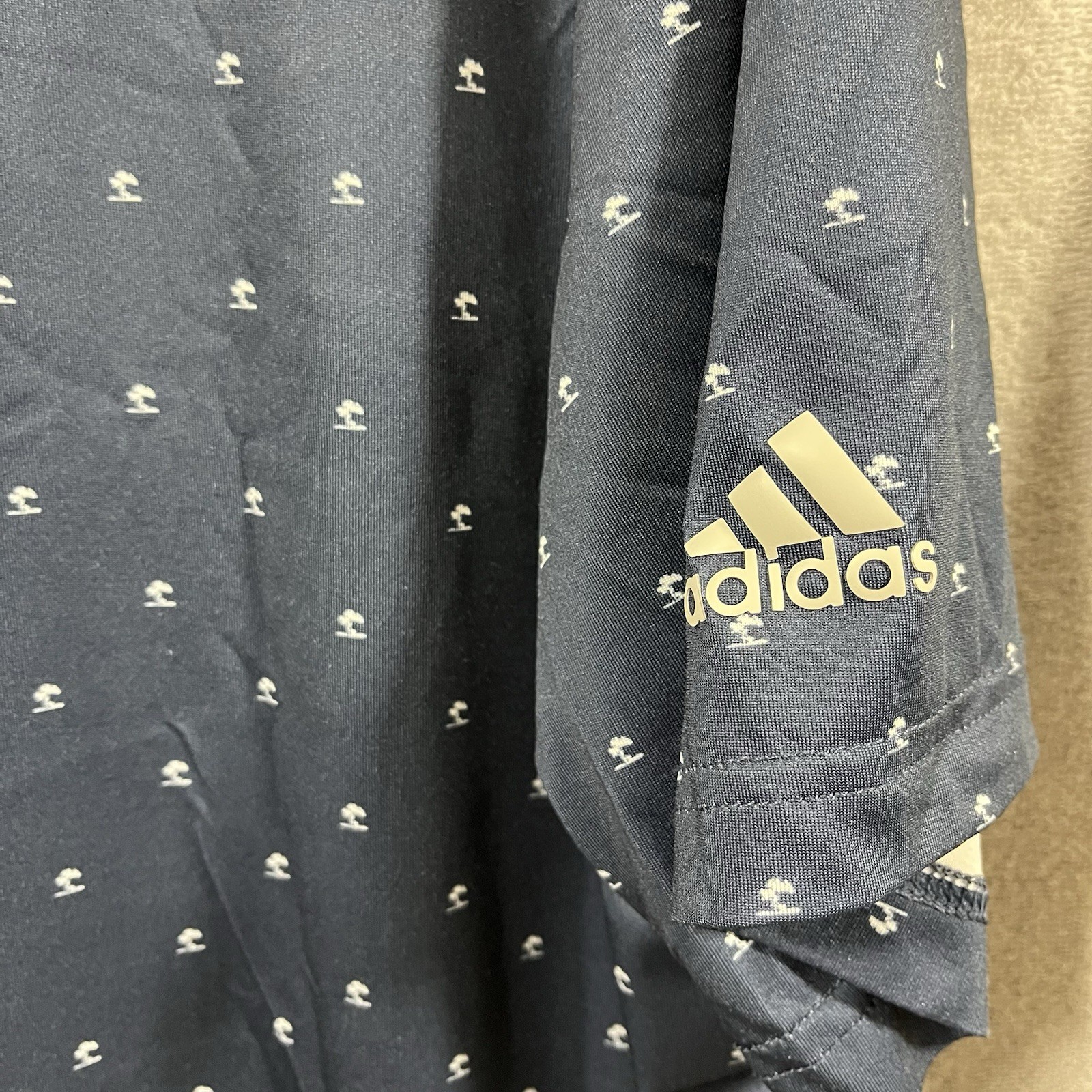 Adidas Golf Polo Shirt Mens XL Ultimate 365 All Over Print Performance thumbnail 3