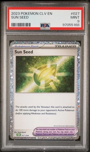 2023 POKEMON VENUSAUR & LUGIA EX DECK #027 SUN SEED PSA 9