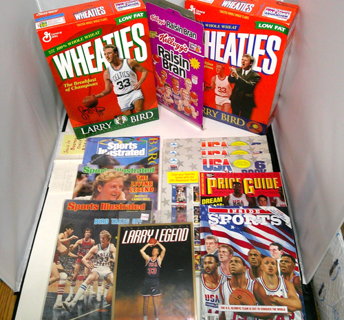 Larry Bird Memorabilia, Wheaties, Kellogg, Sports Illustrated 1979, 92 ...