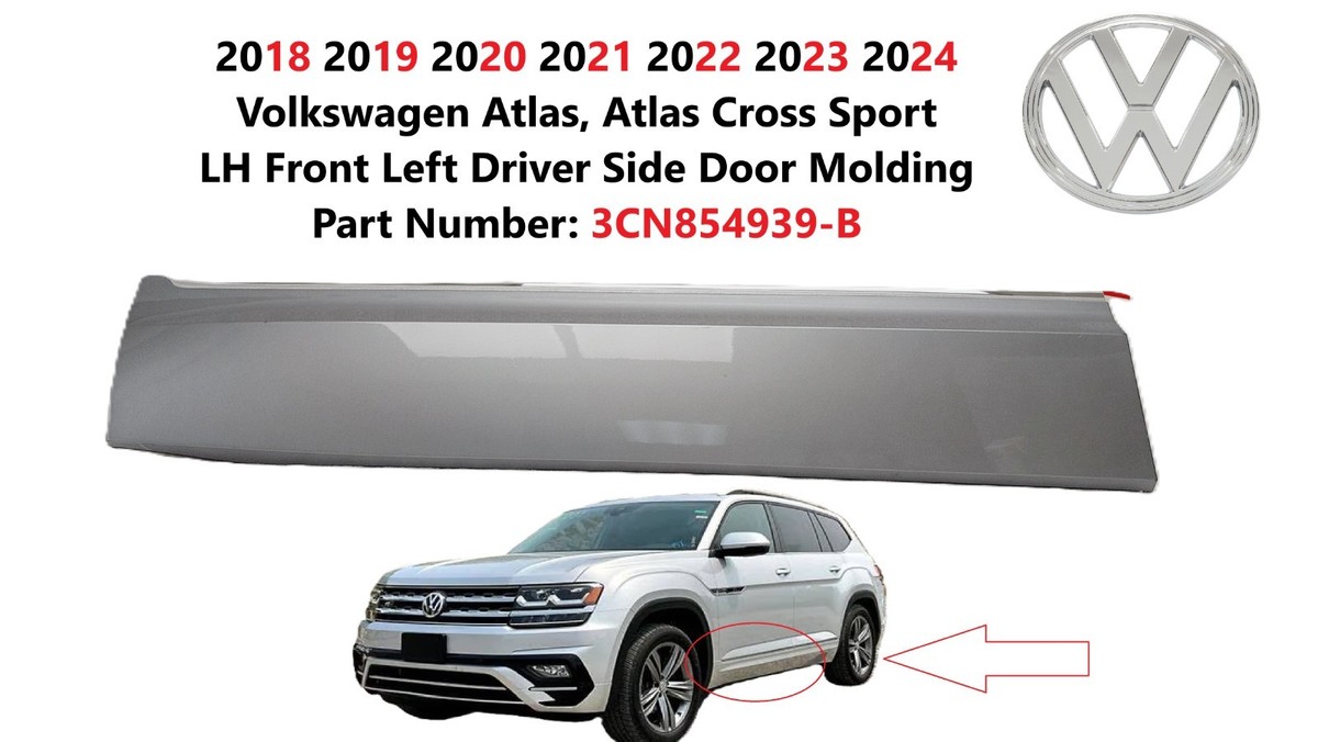 2018-2020 Volkswagen Atlas LH Front Left Driver Side Lower Molding