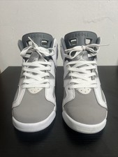 Air Jordan 6 Retro GS Cool Grey Style 384665-100 Size 7Y