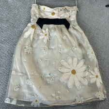 Red Valentino Blush and White Daisy Print Dress