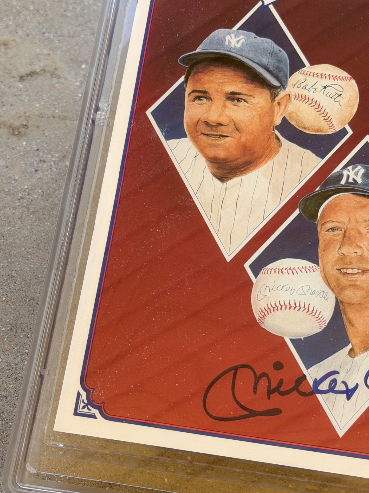 Mantle & Dimaggio signed Volume 1 Legends Magazine Authenticated by PSA a 10. view 7