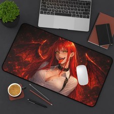 Anime Girl Mousepad, Waifu Desk Mat, Ecchi Style Anime Art, Gamer Mouse Pad