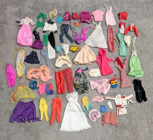 Vintage 1960's Large Lot Mattel Barbie Clothing Accessories Dress Pants Jacket