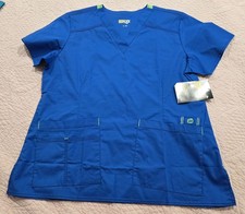 WonderFlex 6108 Royal Blue Large Scrub Top