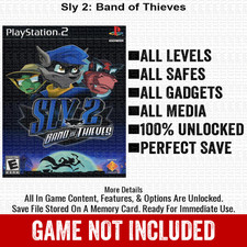 Sly 2 Band of Thieves 100 PS2 Memory Card All CHEATS ITEMS