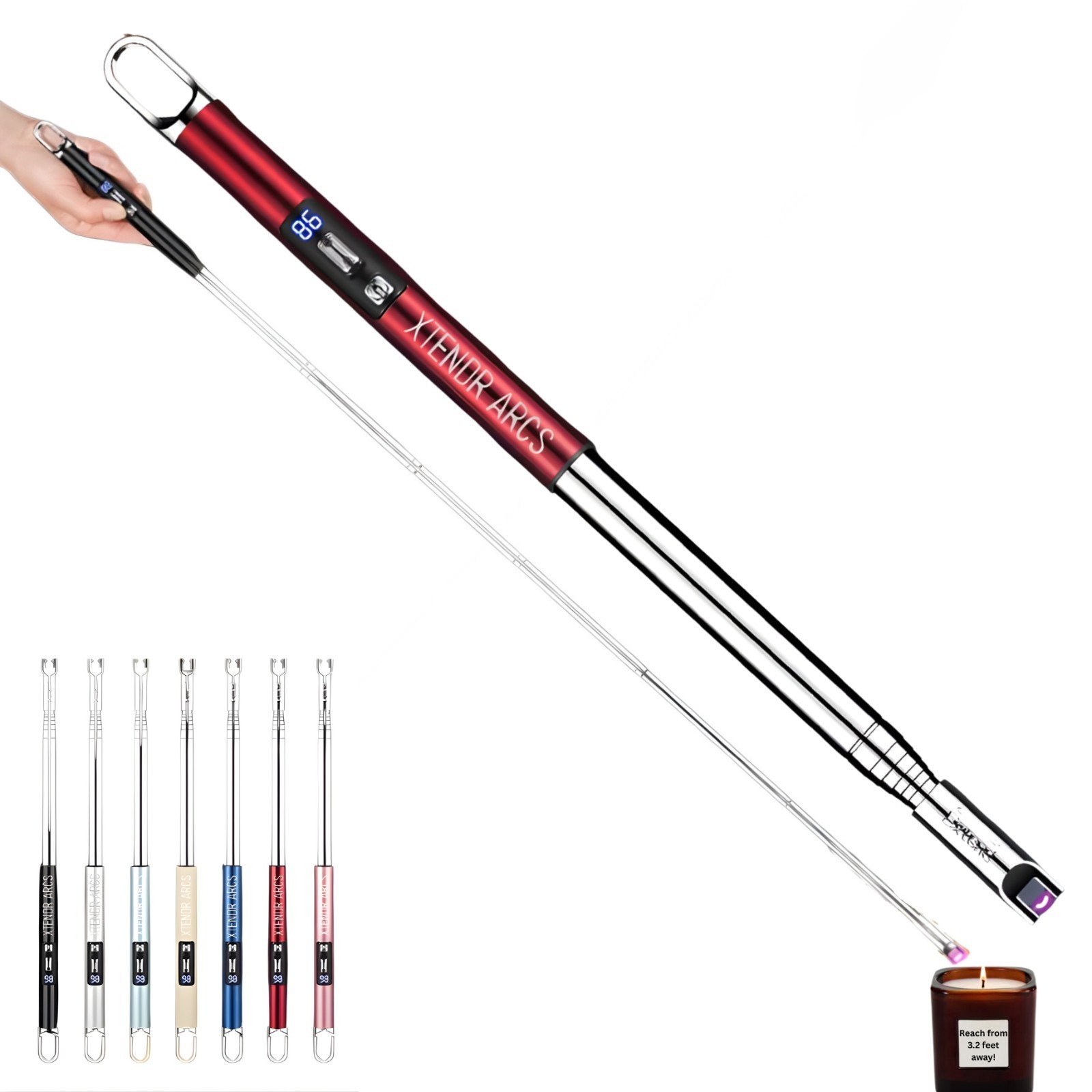 XTENDR ARCS V3 Extendable 3.2 Feet LED Arc Extra Long Flamel