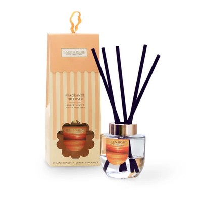 Heart & Home Duft Reed Diffuser 70ml AMBER SUNSET Neroli & Sweet Amber