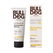 BULLDOG SKINCARE Anytime Daily UV Moisturiser SPF 50 For Men 75 ml Safflower