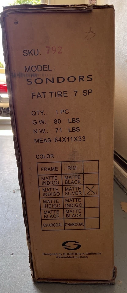 Fat Bike eléctrica SONDORS Foto 3 de 3