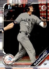 2019 Bowman Draft Paper Prospects #BD-82 Jake Sanford 1st New York Yankees