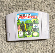 Army Men: Sarge's Heroes Nintendo 64 N64 Game Cartridge, 3DO, T, NTSC-U/C