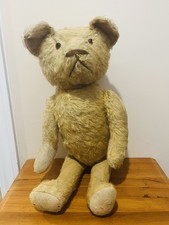 Vintage Antique mohair jointed Stuffed humpback teddy bear 22  Large Steiff 