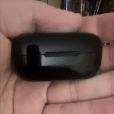 Black True Wireless In-Ear Earbuds with USB-C Charging Case Double Earpieces