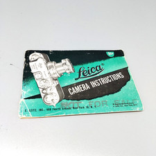 Leica Instructions Book for Model IIIf Camera w/Built-in Synchronization