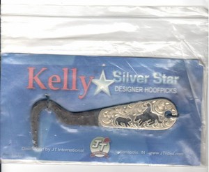Brand New Kelly Silver Star Designer Horse HoofPick -  ABR Cutter - New