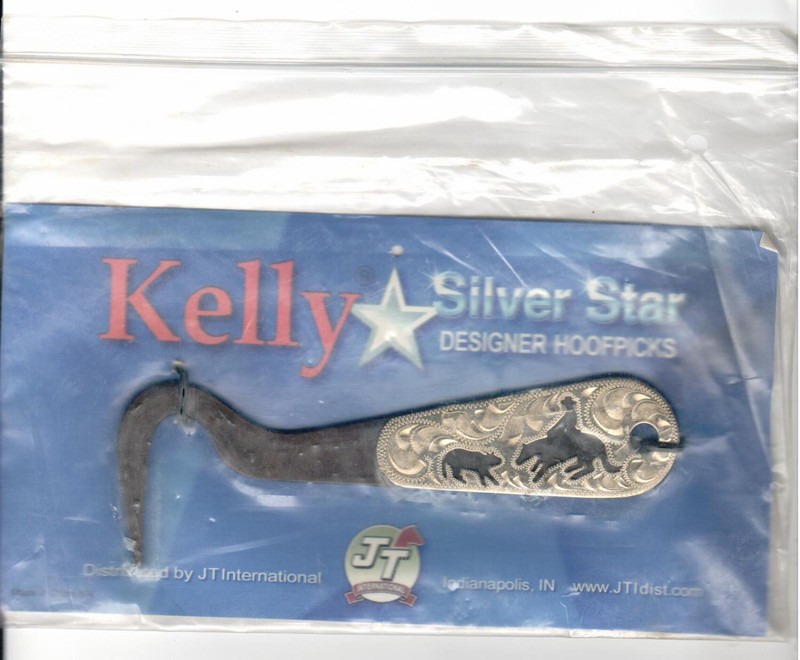 Brand New Kelly Silver Star Designer Horse HoofPick -  ABR Cutter - New