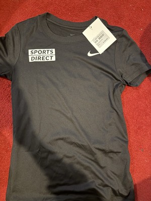 Nike Damen Sports Direct T-Shirt schwarz Größe 8 XS Extra Small & Medium