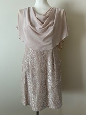 Jessica Howard Dress Mother of Bride Cocktail Party Dress Shimmery Lace Size 12P