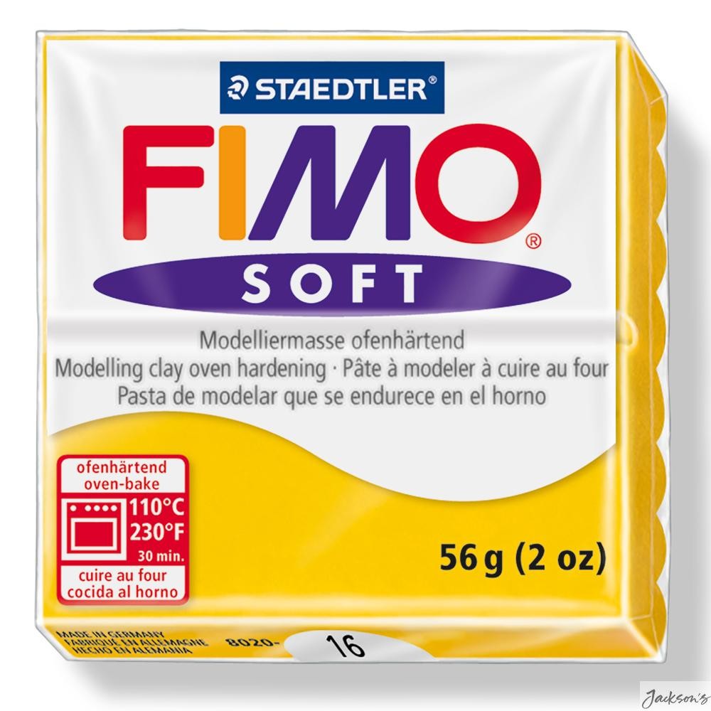 Staedtler Fimo Soft Modelling Clay Polymer 57g Sunflower For Craft Sculpting