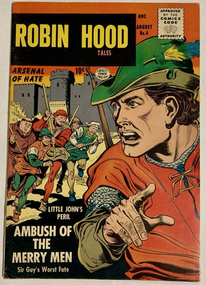 Robin Hood Tales #4 FN/VF 7.0 Quality Comics 1956 Matt Baker Art