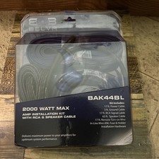 BELVA Complete 4 Gauge Amplifier Wiring Kit w/ 4-Channel RCA BAK44BL