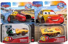 Disney Pixar Cars - Color Changers - Lightning McQueen Francesco - Lot of 2