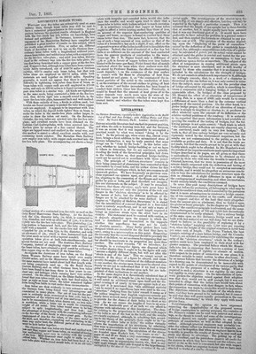 Alte Technik 1866 Zeichnung Lok Kessel Röhren Rauchkasten Feuer-B viktorianisch