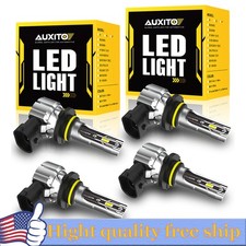 Auxito Combo 4 9005 9006 Led Headlight Kit Bulbs High Low Beam 6000k 80000lm K