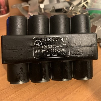 Burndy 1PLD250-4 Multi-Tap Connector 4 Port NEW