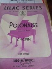 CHOPIN/ POLONAISE IN A MAJOR FOR PIANO