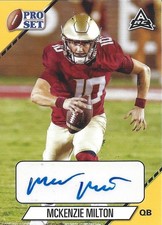 McKenzie Milton 2021 Leaf Pro Set College Autographs Gold Rookie Card