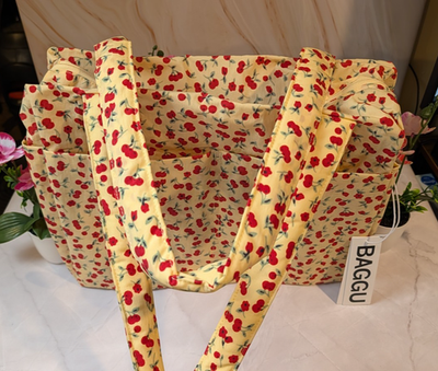 BAGGU Small Cloud Carry-On Bag Cherry Land Urban Outfitters