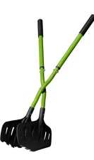 Earthwise Gator Grabber Telescoping Yard Tool Heavy Duty Leaf Grabber Green B...