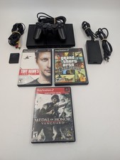 Sony PlayStation 2 PS2 Slim Console Bundle SCPH-75001 w/ 3 Games