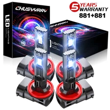 4X  881+881 Headlight Bulb For Arctic Cat Thunder Cat 2008-2010 0409-055