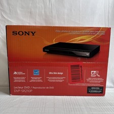 Sony DVD Player Ultra Slim Progressive Scan Remote Control DVP-SR210P NEW SEALED