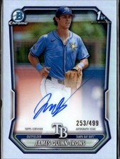 James Quinn-Irons 2026 Bowman Chrome 1st Auto Autograph /499 Tampa Bay Rays